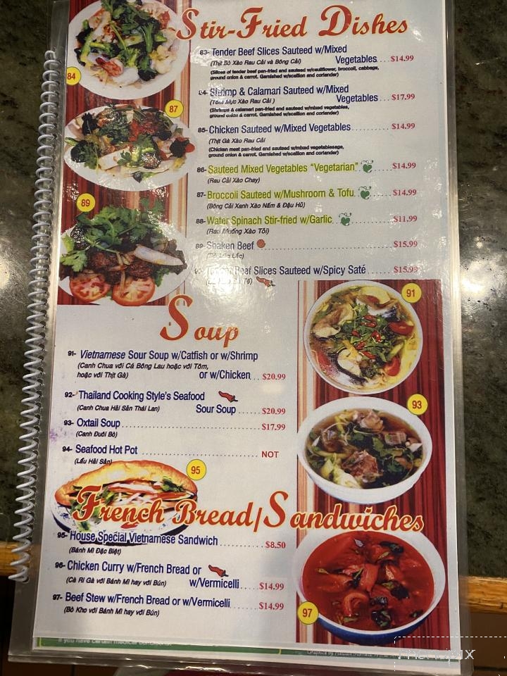 Pho 777 - Honolulu, HI menu_pic