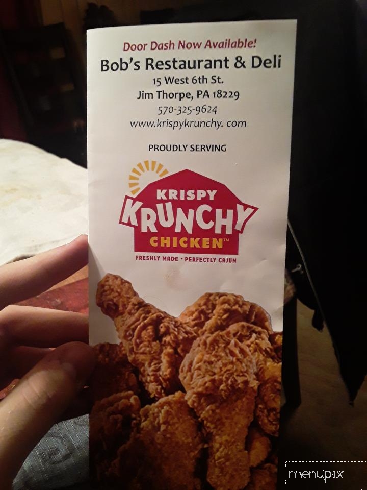 Bob's Restaurant & Deli - Jim Thorpe, PA menu_pic