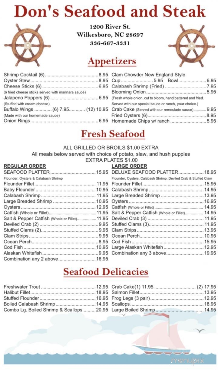 Don's Seafood & Steakhouse - Wilkesboro, NC