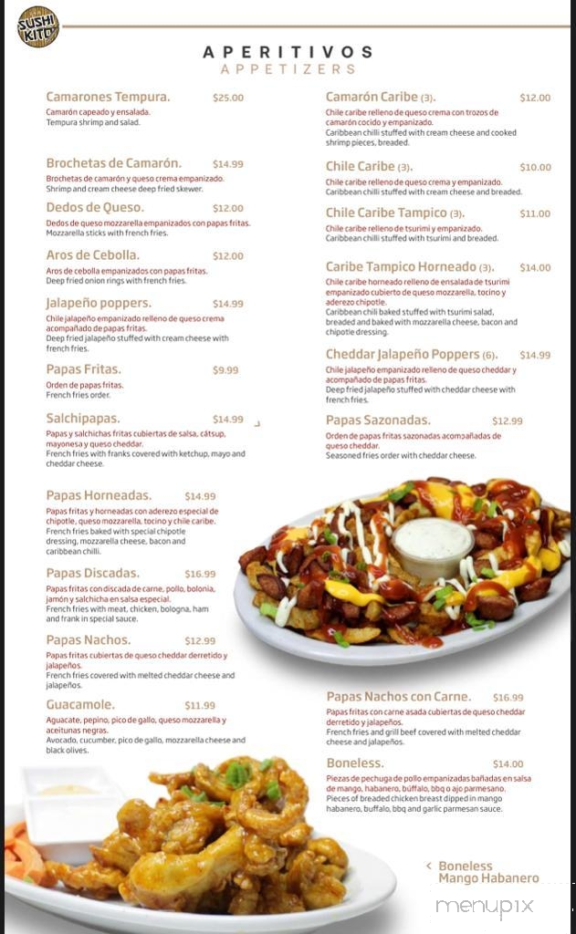 Sushi-Kito - Tucson, AZ menu_pic