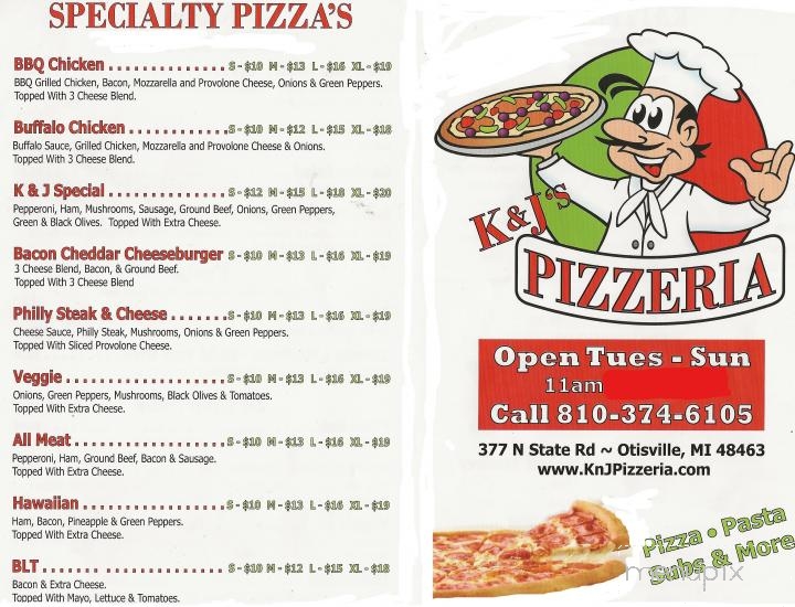 K & J's Pizzeria - Otisville, MI