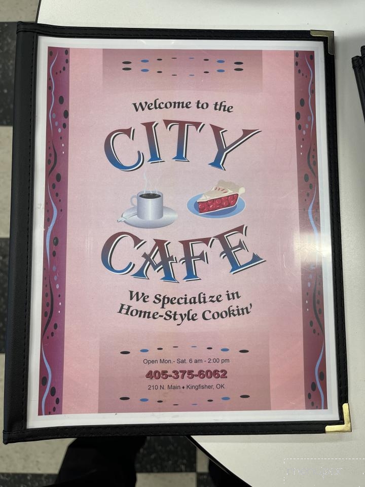 City Cafe - Kingfisher, OK menu_pic