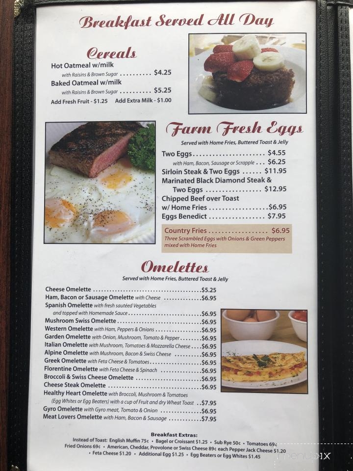 West Manchester Diner - York, PA menu_pic