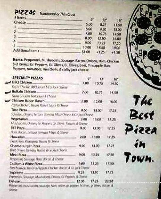 Mark & Ali's Pizza - North Baltimore, OH menu_pic
