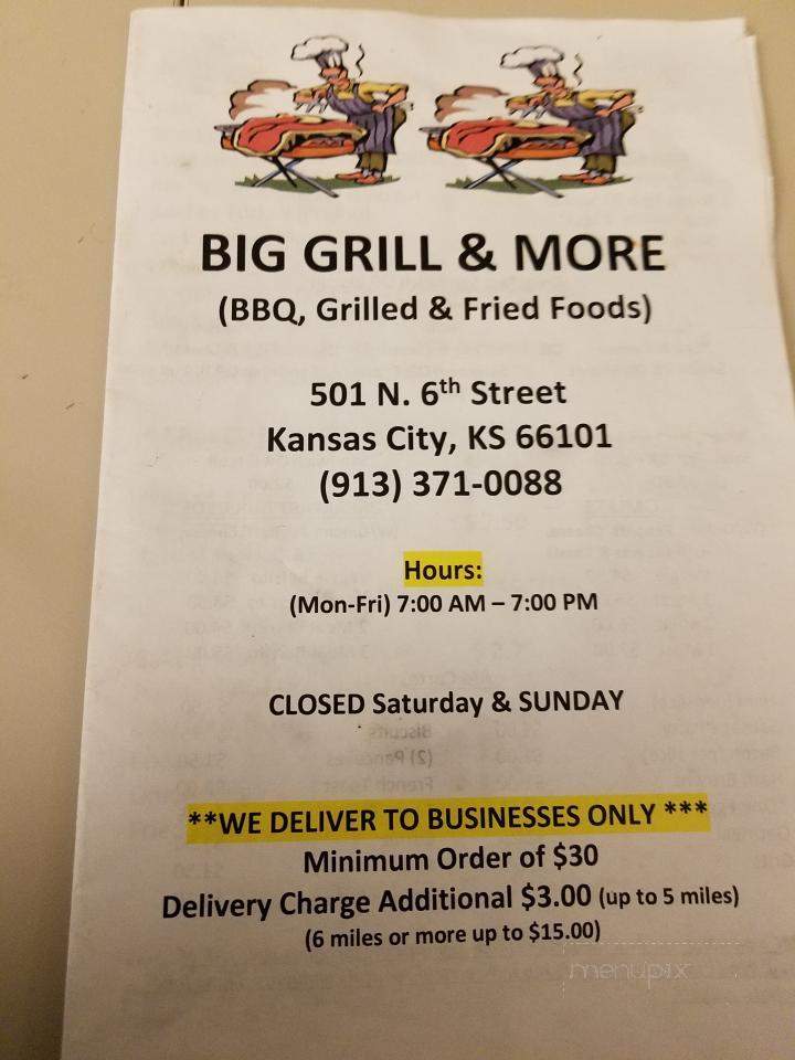 Big Grill & More - Kansas City, KS menu_pic