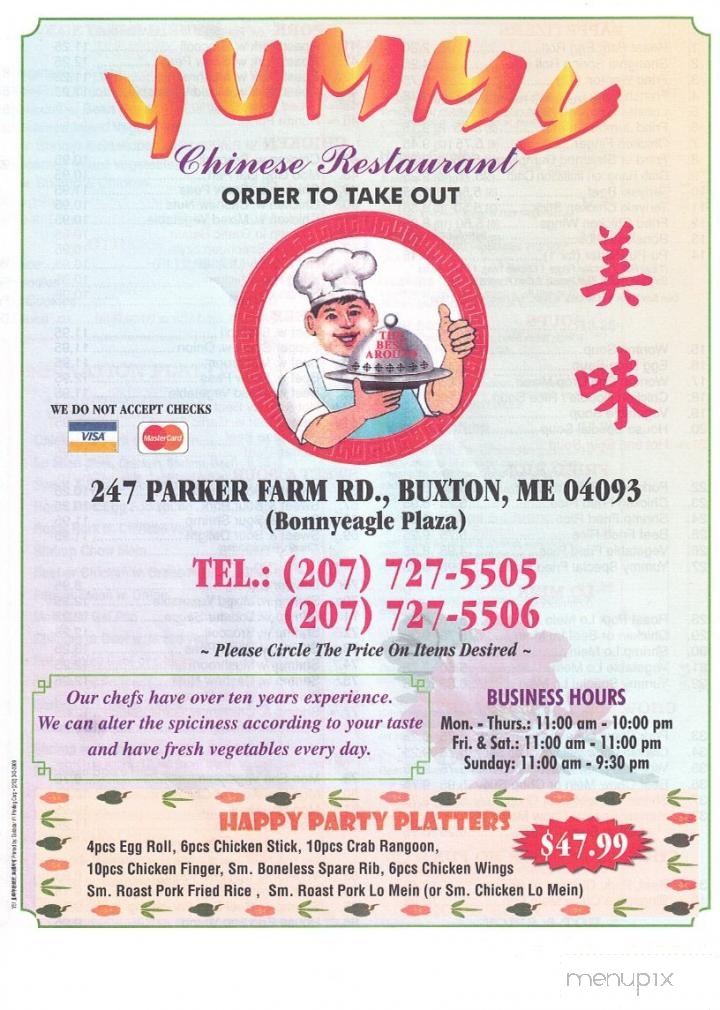 Yummy Chinese Restaurant - Buxton, ME