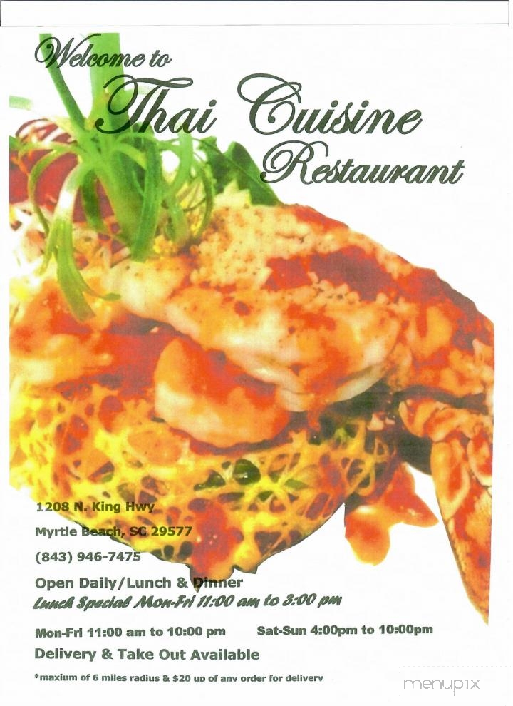 Thai Cuisine Restaurant - Myrtle Beach, SC