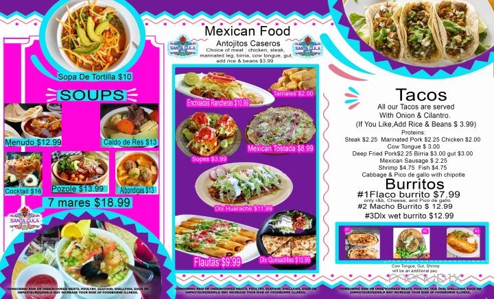 Santa Gula Mexican Food & Bar - Sedro-Woolley, WA menu_pic