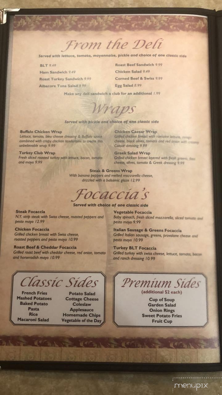 Castlewood Cafe - Utica, NY menu_pic