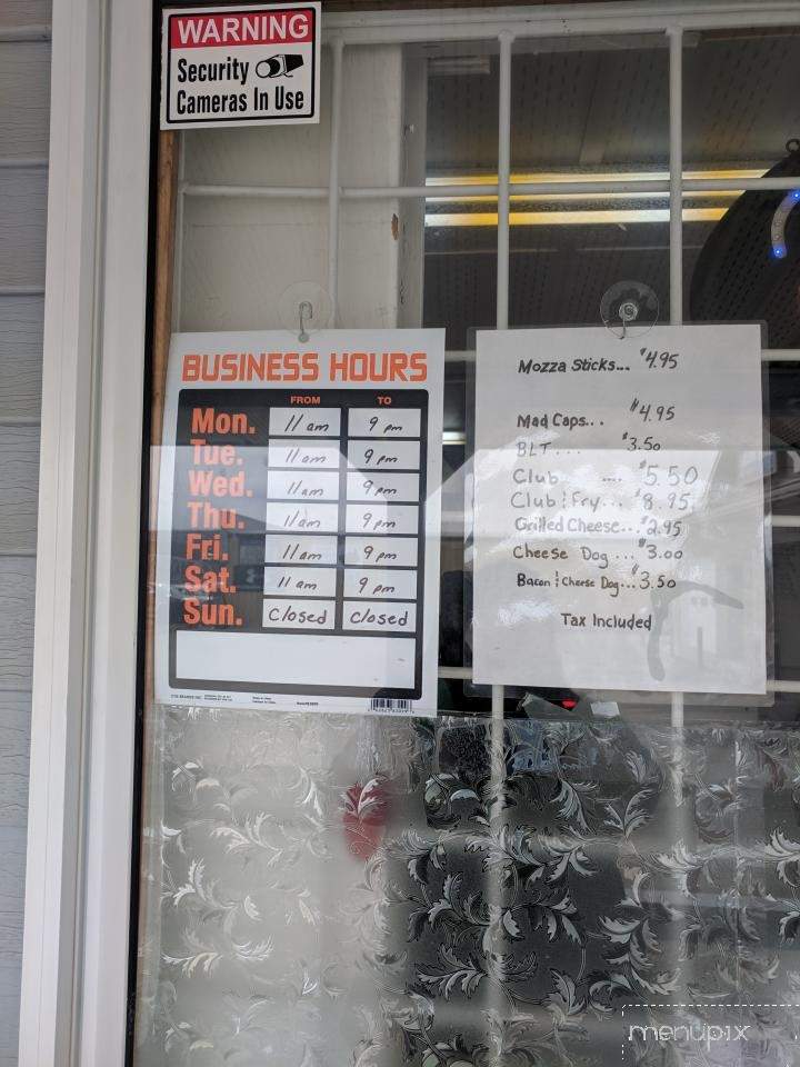 Carolyn's Dairy Bar - Perth-Andover, NB menu_pic