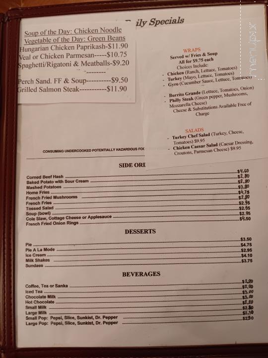 George's Family Restaurant - Elyria, OH menu_pic