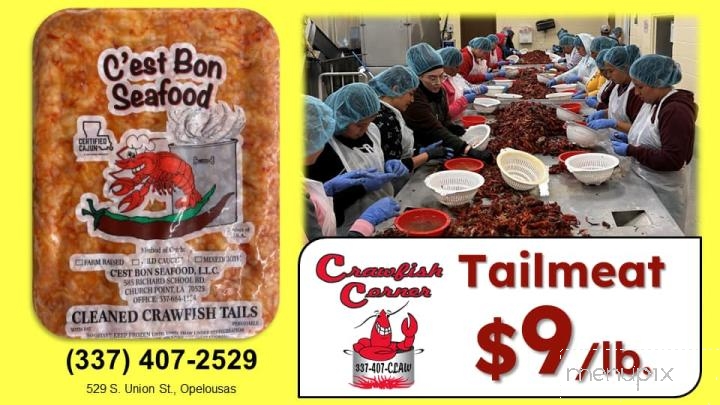 Crawfish Corner - Opelousas, LA menu_pic