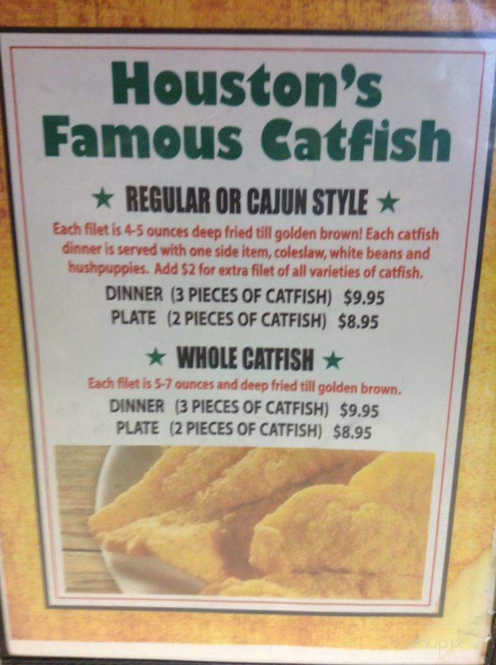 Houston's Restaraunt - White Bluff, TN menu_pic