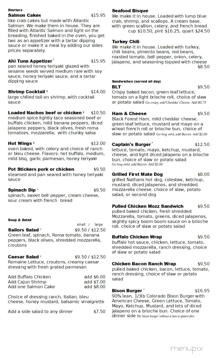 Captain Cooks - Washington, NC menu_pic
