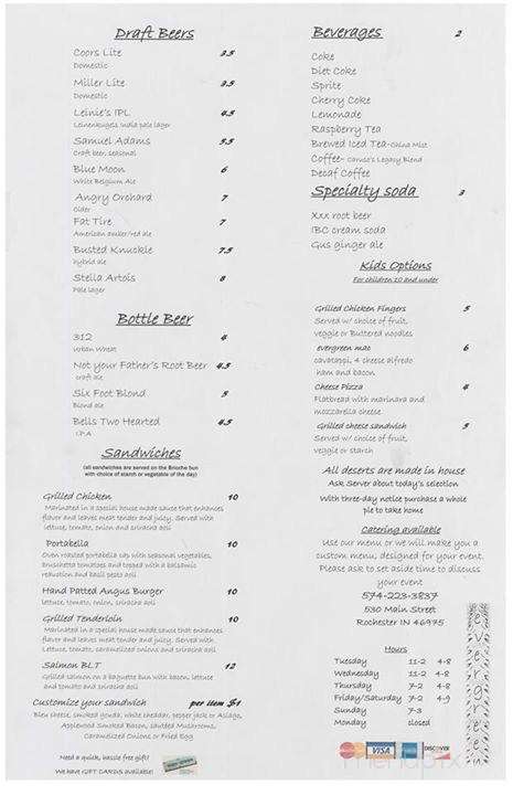 Ever-green - Rochester, IN menu_pic