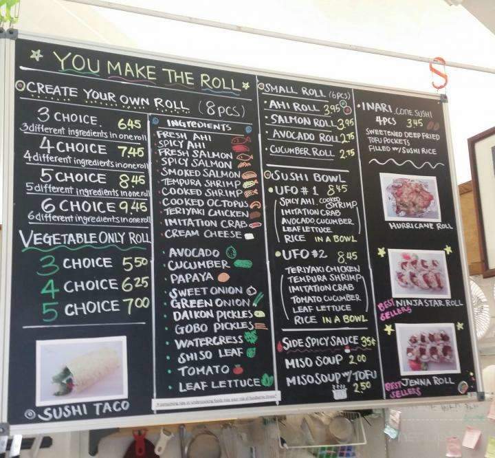 Hayashi's You Make Da Role - Kailua Kona, HI menu_pic