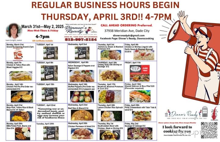 Dinner's Ready - Dade City, FL menu_pic