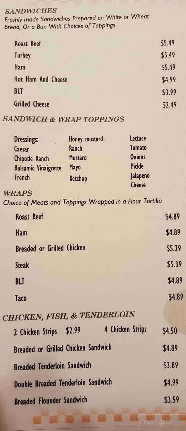 Highway 150 Blues Cafe - Hardinsburg, IN menu_pic