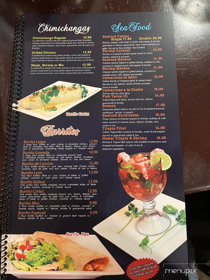 Granada Grill - Hot Springs Village, AR menu_pic