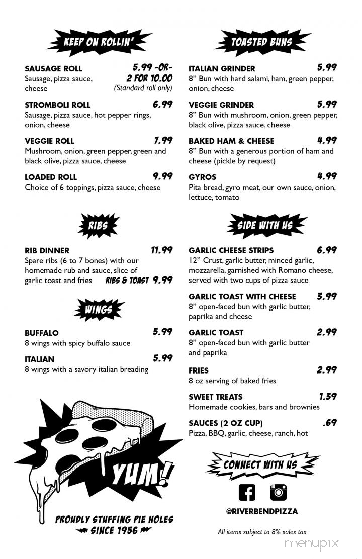 River Bend Pizza - Fort Wayne, IN menu_pic