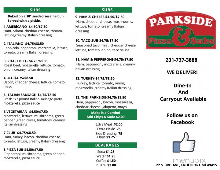 Parkside Pizza & Subs - Fruitport, MI