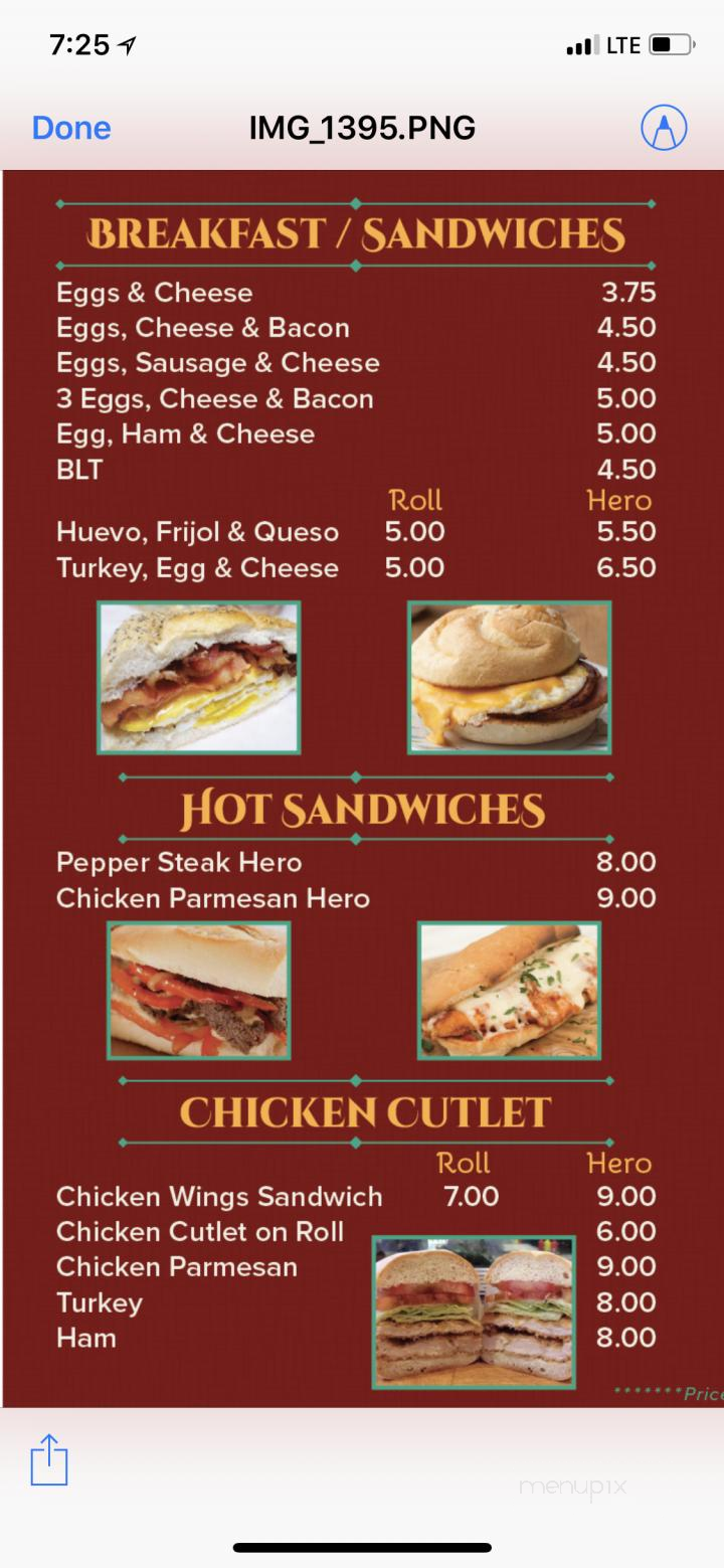 Carmen's Deli - Glen Cove, NY menu_pic