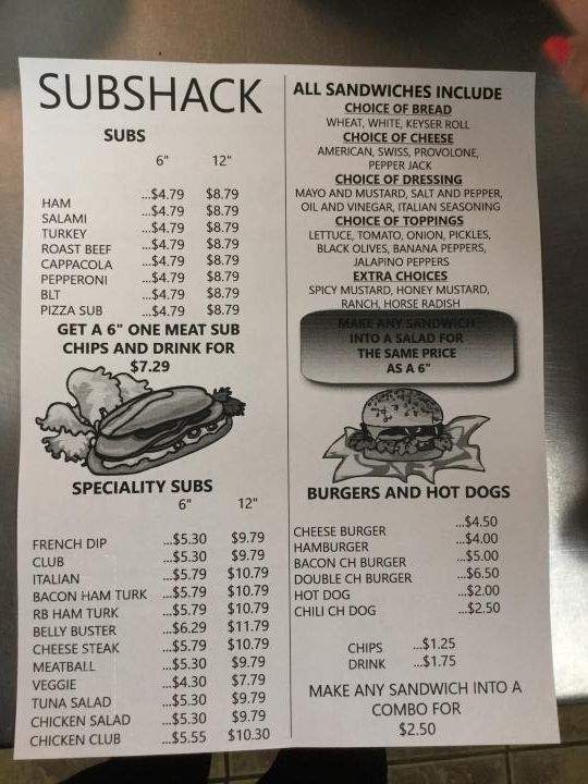 Sub Shack Sandwiches - Elberta, AL