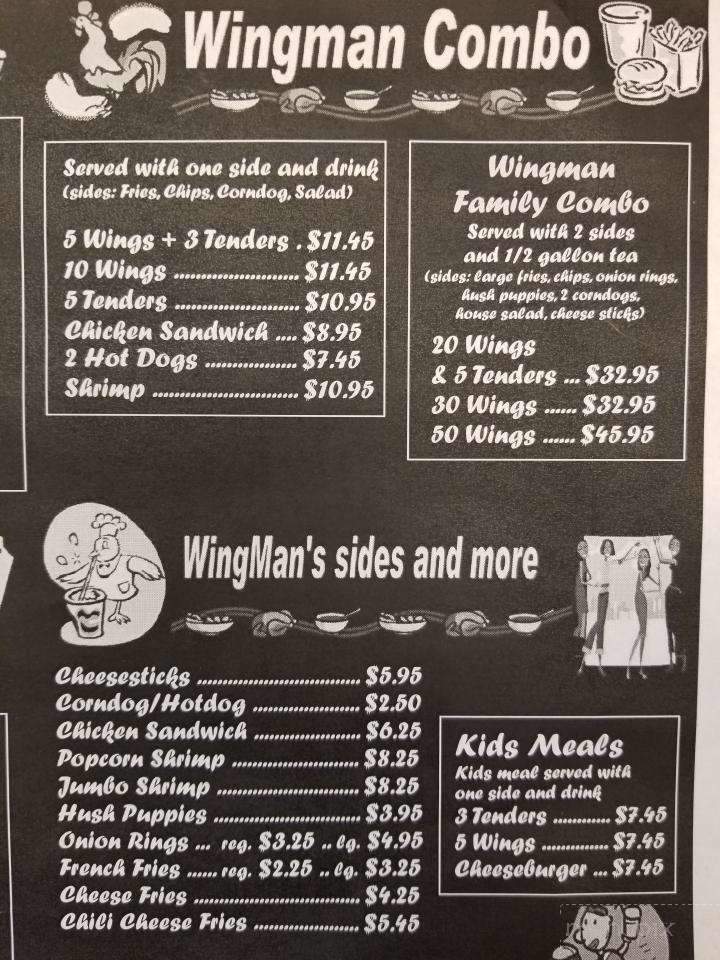 Wingman - Carrboro, NC menu_pic