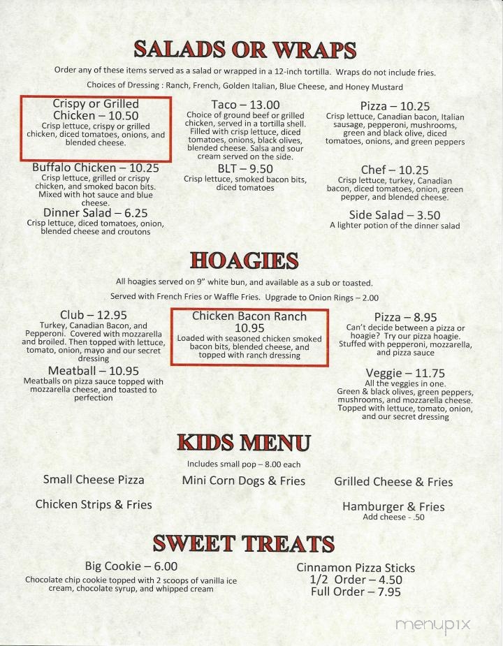 Isle Bowl & Pizza - Isle, MN menu_pic