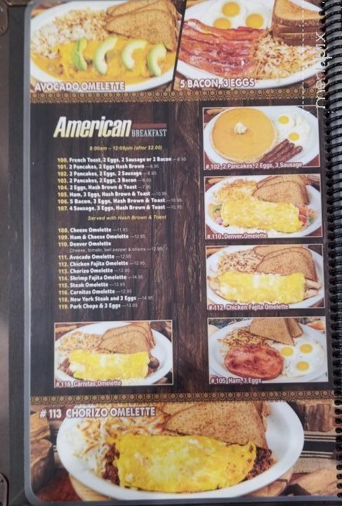 Casa Jimenez - Glendora, CA menu_pic