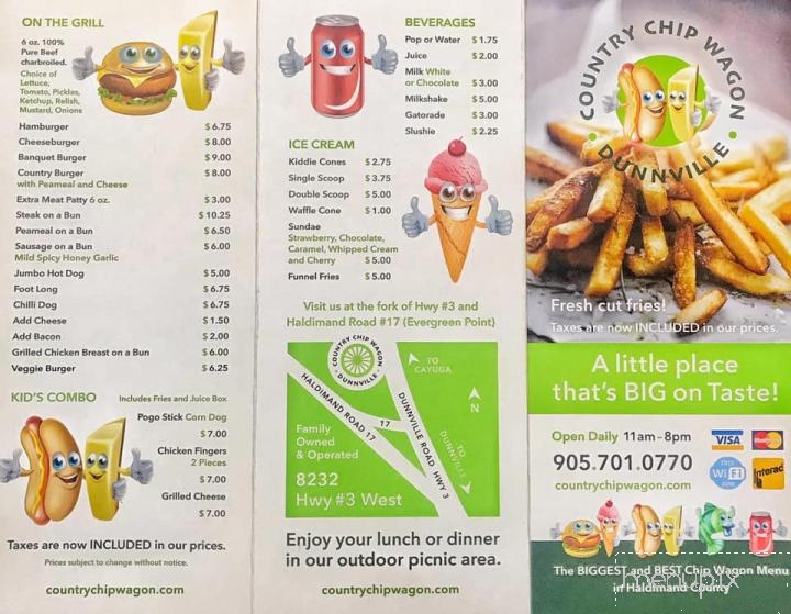 Country Chip Wagon - Canfield, ON menu_pic