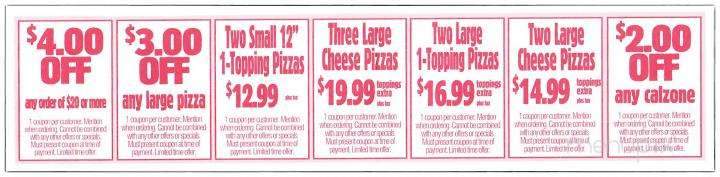 Townies Pizza - Hampstead, NH menu_pic
