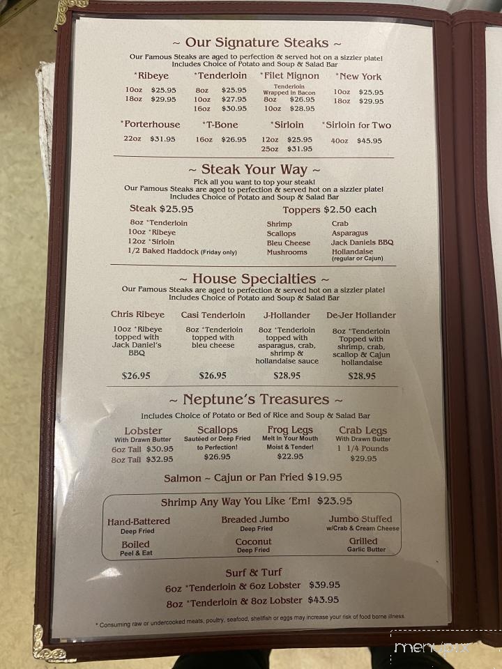 Bob & Laura's Supper Club - Pound, WI menu_pic