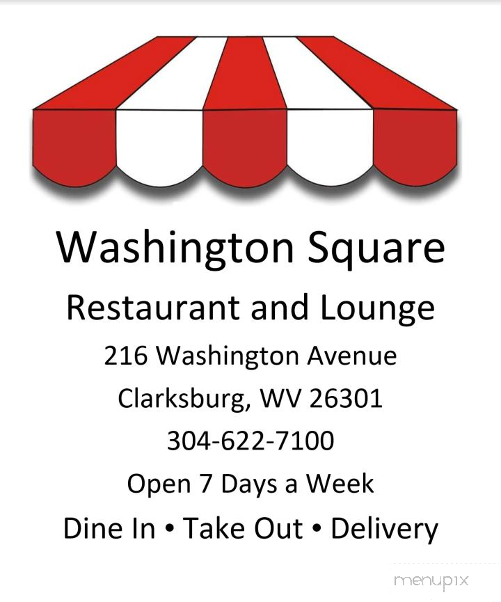 Washington Square - Clarksburg, WV menu_pic