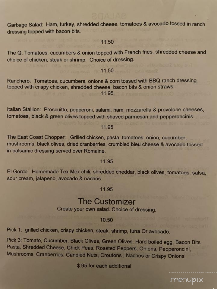 Cafe Soriano - Peckville, PA menu_pic