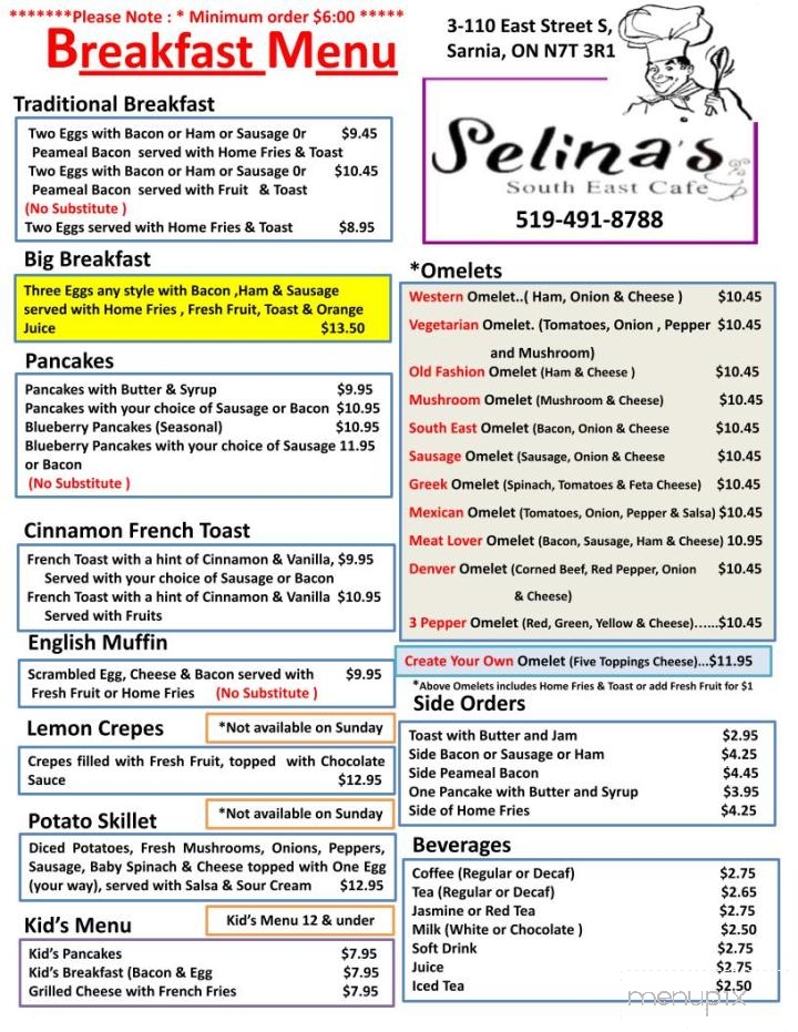 Selina's South East Cafe - Sarnia, ON