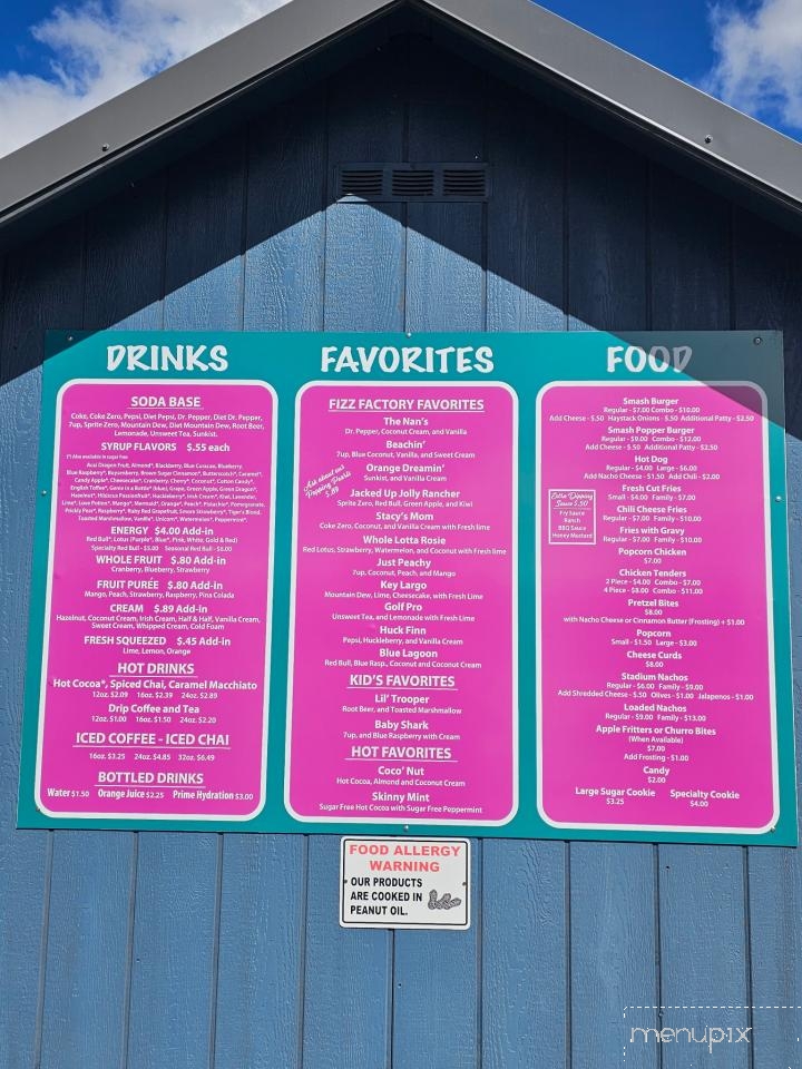 Fizz Factory - Salmon, ID menu_pic