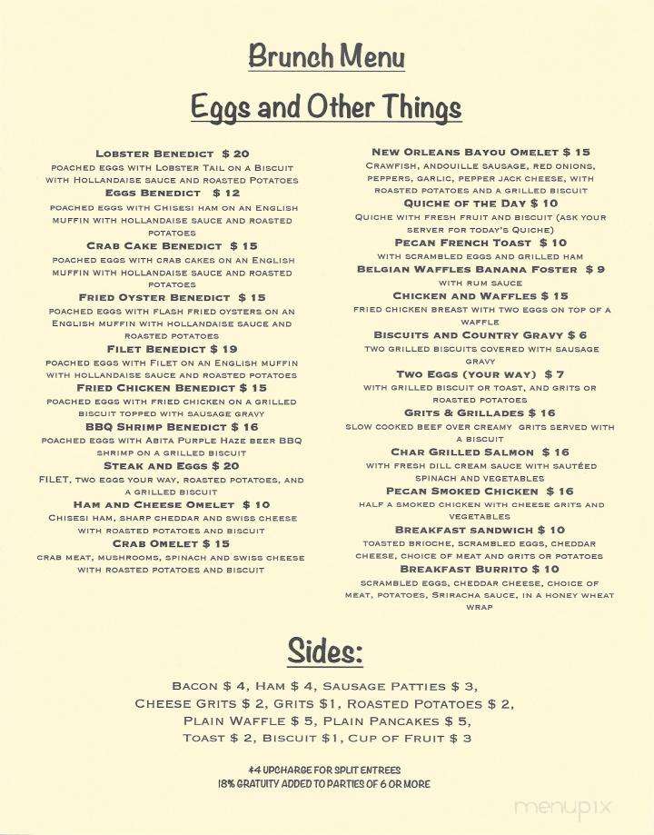 Mac's on Boston Street - Covington, LA menu_pic