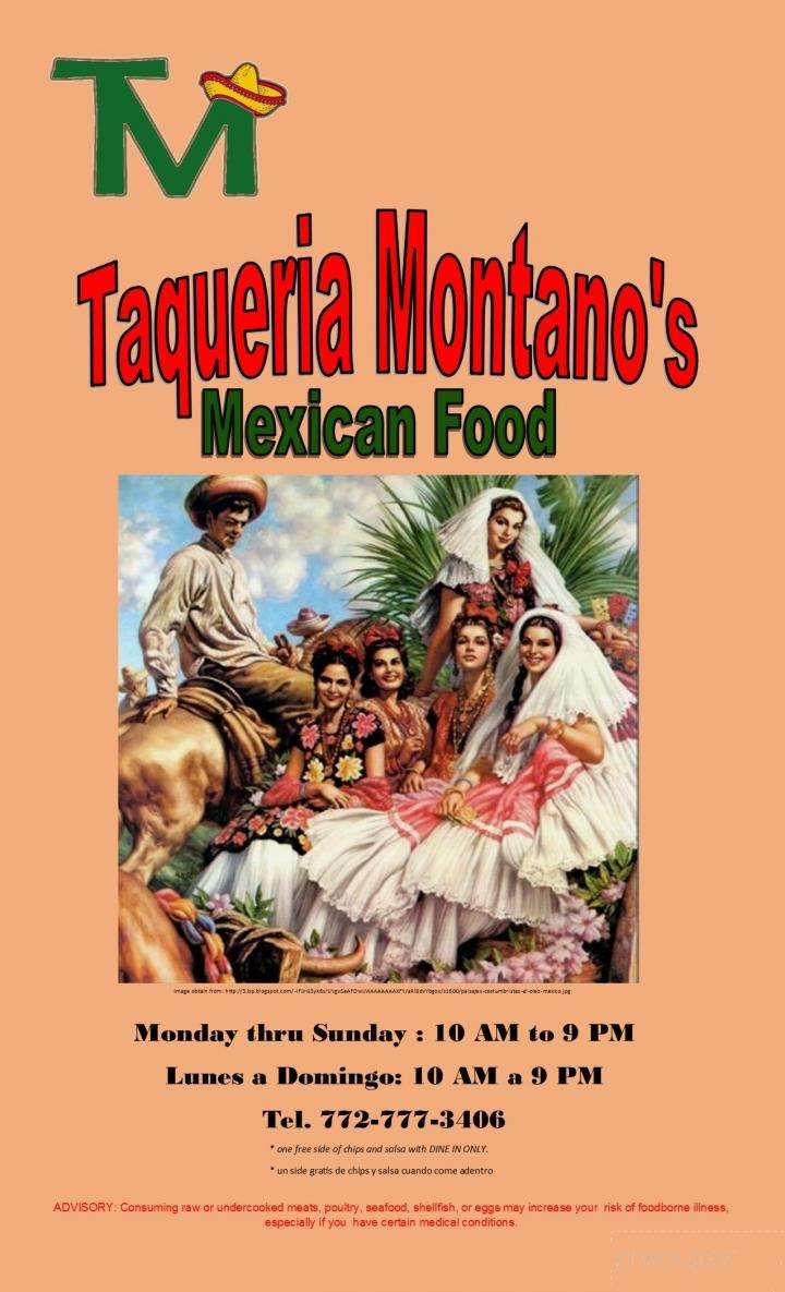 Taqueria Montano's Mexican Food - Port Saint Lucie, FL menu_pic