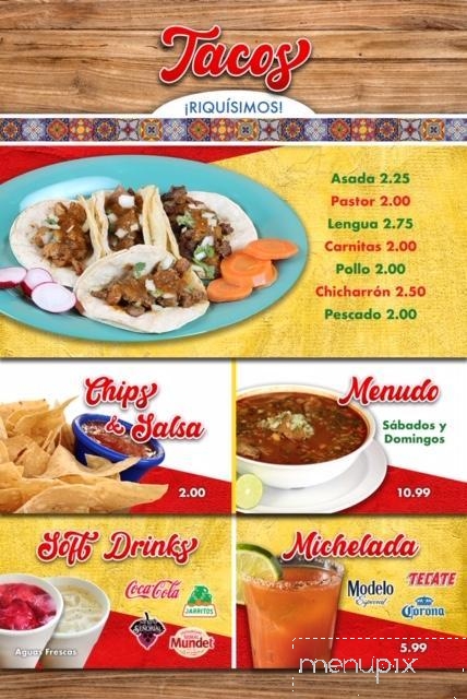 Taqueria Guadalajara - Columbus, OH menu_pic