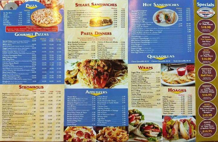 Carmelo's Pizza - Boyertown, PA menu_pic
