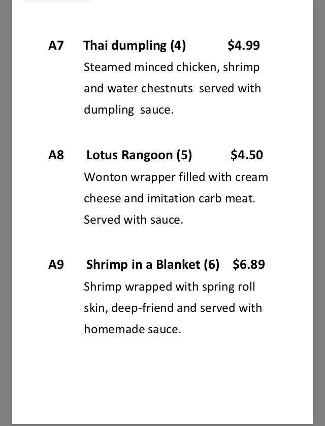 Lotus Thai Cuisine - Athens, TN
