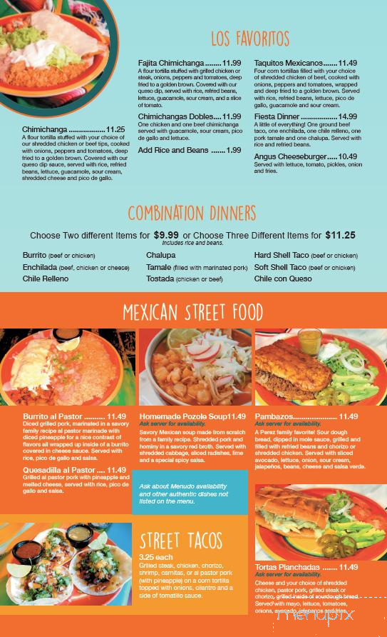 El Vaquero Mexican Restaurant - Moberly, MO menu_pic