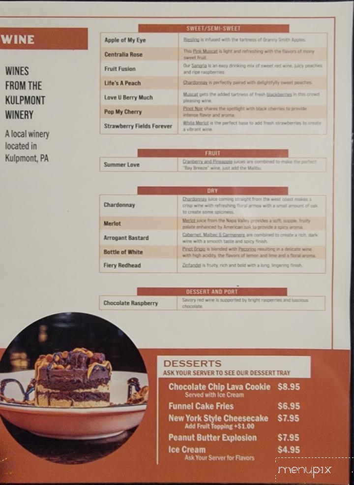 Jamison City Hotel - Benton, PA menu_pic