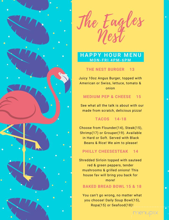 The Eagle's Nest Restaurant - Bokeelia, FL menu_pic