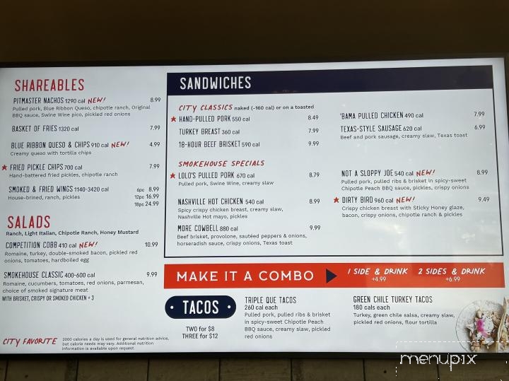 City Barbeque - Downers Grove, IL menu_pic