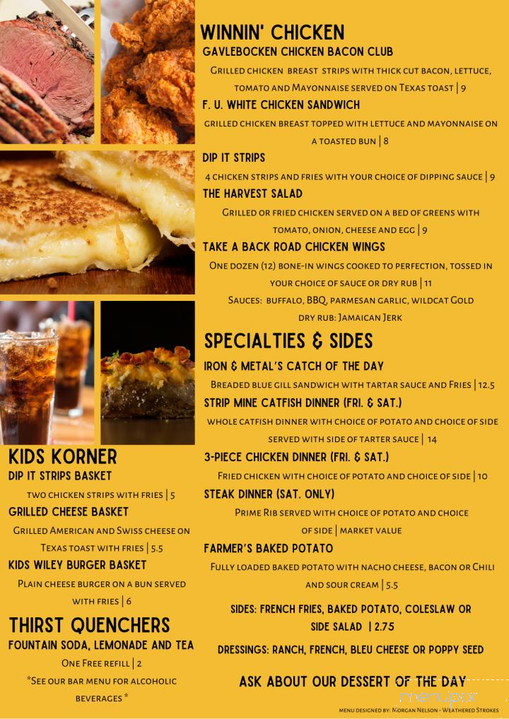 Mary's Family Dining & Lounge - Galva, IL menu_pic