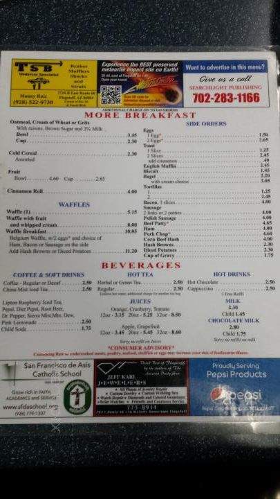 Mike & Ronda's - Flagstaff, AZ menu_pic