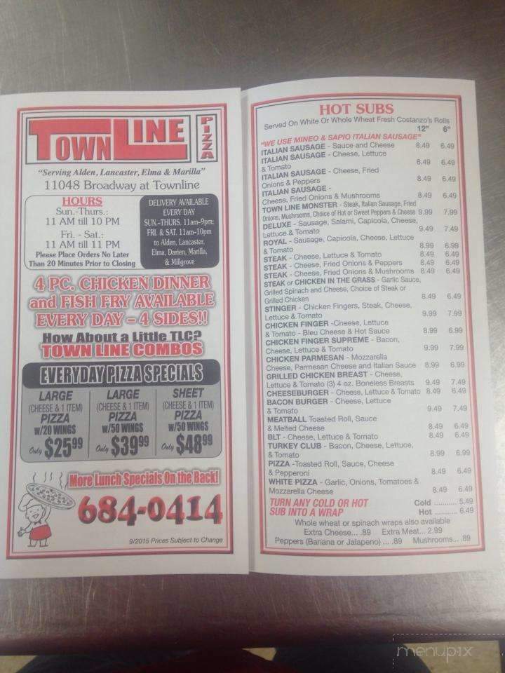 Town Line Pizzeria - Alden, NY