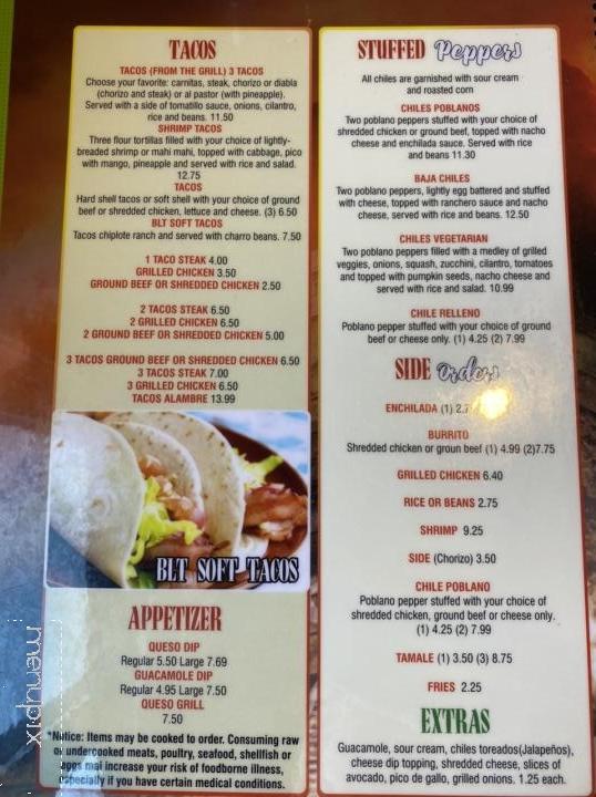 Mesquite Grill - Sylva, NC menu_pic